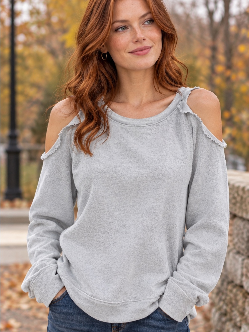 Chaser Cold Shoulder Sweatshirt